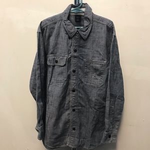 GAP Kids Denim Cotton Chambray Shirt - Size 10